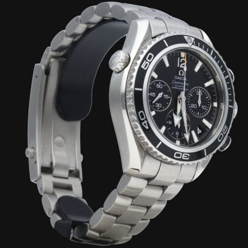 Montre Omega Seamaster Planet Ocean - Montre chronographe en acier 58 Facettes MT46401