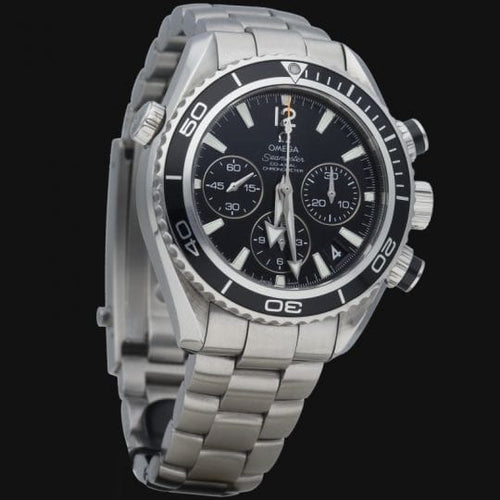 Montre Omega Seamaster Planet Ocean - Montre chronographe en acier 58 Facettes MT46401