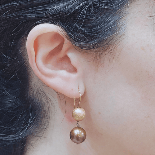 Boucles d'oreilles Boucles d'oreilles - Perles en or rose 18k 58 Facettes T288