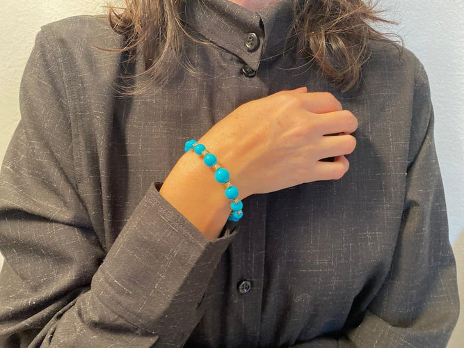 Bracelet Chantecler Cherie - Bracelet en or jaune, diamants et turquoise 58 Facettes AZ-GAD-CH42326