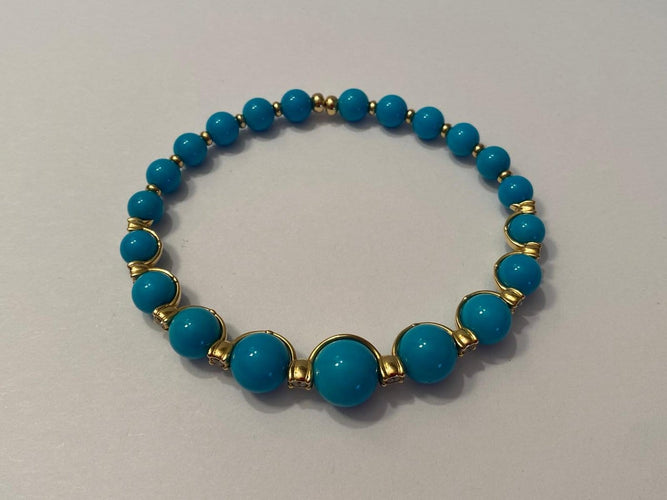 Bracelet Chantecler Cherie - Bracelet en or jaune, diamants et turquoise 58 Facettes AZ-GAD-CH42326