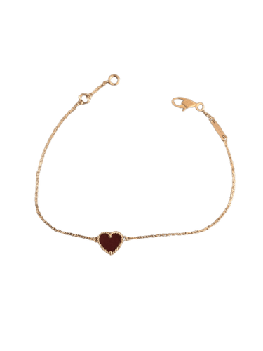 Bracelet Van Cleef & Arpels Sweet Alhambra - Bracelet en or rose et cornaline 58 Facettes Jnci01