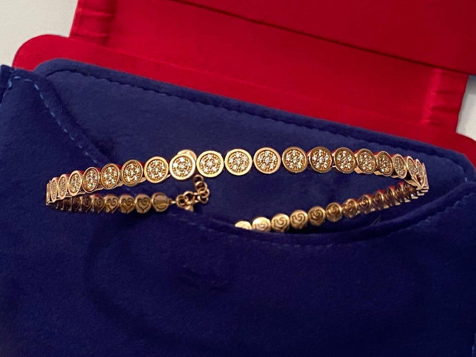 Collier Chantecler Paillettes - Collier ras-du-cou en or rose 18K et diamants 58 Facettes AZ-GAD-CH41774
