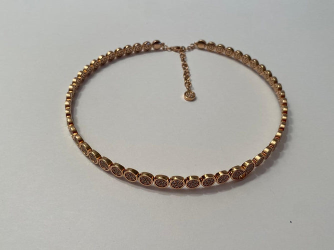 Collier Chantecler Paillettes - Collier ras-du-cou en or rose 18K et diamants 58 Facettes AZ-GAD-CH41774