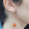 Boucles d'oreilles Boucles d'oreilles - Cornalines en or jaune 18 carats 58 Facettes T230