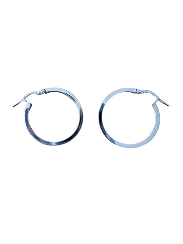 Boucles d'oreilles Boucles d'oreilles créoles en or blanc 18 carats 58 Facettes 47