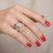 Bague 52 Bague en or blanc 18 carats sertie de diamants 58 Facettes 1.0000898/1