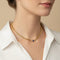 Collier Collier vintage en or jaune 18 carats, saphir et diamants 58 Facettes 1.0001421/2