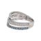 Bague 51 Bague  Bandeau  Or blanc Diamant, Saphir 58 Facettes 4870287CN