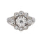 Bague 54 Bague Marguerite Or blanc, Platine Diamant, Diamants 58 Facettes 5159190CN