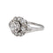 Bague 54 Bague Marguerite Or blanc, Platine Diamant, Diamants 58 Facettes 5159190CN