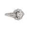 Bague 54 Bague Marguerite Or blanc, Platine Diamant, Diamants 58 Facettes 5159190CN