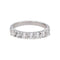 Bague 54 Bague Demi-alliance Or blanc Diamant 58 Facettes 5216265CN