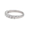 Bague 54 Bague Demi-alliance Or blanc Diamant 58 Facettes 5216265CN