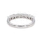 Bague 54 Bague Demi-alliance Or blanc Diamant 58 Facettes 5216265CN