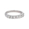 Bague 54 Bague Demi-alliance Or blanc Diamant 58 Facettes 5216265CN