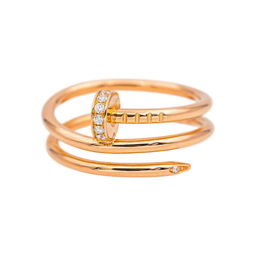 Bague 55 Cartier Bague Juste un clou Or rose Diamant 58 Facettes 5422029RV