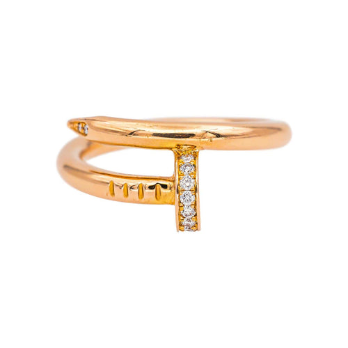 Bague 51 Cartier Bague Juste un clou Or rose Diamant 58 Facettes 5422080RV