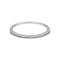 Bague 52 Bague  Demi-alliance  Or blanc Diamant 58 Facettes 4958837CN