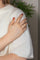 Bague 52 Bague  Demi-alliance  Or blanc Diamant 58 Facettes 4958837CN