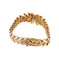Bracelet Feuillage - Bracelet articulé en or jaune et diamants 58 Facettes BO/2200127