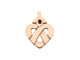 Pendentif Poiray Cœur Entrelacé PM - Pendentif en or rose 18k 58 Facettes 274336