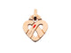 Pendentif Poiray Cœur Entrelacé PM - Pendentif en or rose 18k 58 Facettes 274336