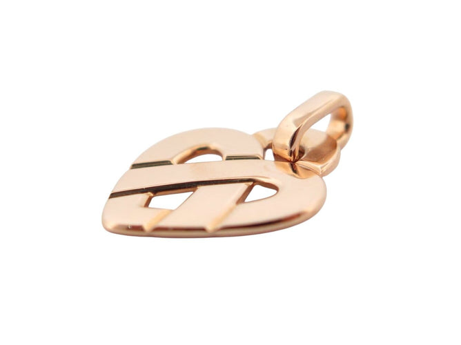 Pendentif Poiray Cœur Entrelacé PM - Pendentif en or rose 18k 58 Facettes 274336