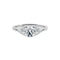 Bague 54 RINIA - Bague en or blanc 18 ct et diamant de laboratoire 58 Facettes UKD364786MM