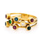 Bague 52.5 Bague multibandes en or jaune 14k avec diamants, saphirs, rubis et émeraudes 58 Facettes D7F5A59B63AF4B04AB99E64F9EDAAE62