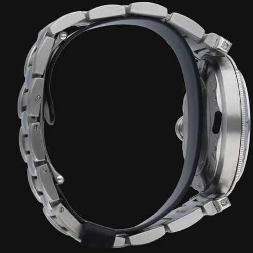 Montre Cartier Pasha - Montre automatique GMT réserve de marche en acier 38 mm 58 Facettes MT46243