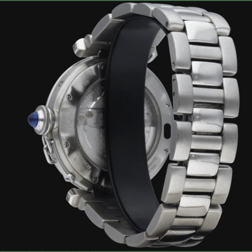 Montre Cartier Pasha - Montre automatique GMT réserve de marche en acier 38 mm 58 Facettes MT46243