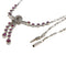 Collier Girocollo - Collier en or blanc 18 kt avec rubis et diamants 0,21 ct 58 Facettes G3932