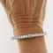 Bracelet Bracciale rigide - Bracelet en or blanc 18 ct avec diamants 2,79 ct 58 Facettes G3922