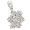 Pendentif Pendentif flocon de neige en or blanc 18 ct et diamants 58 Facettes G3915