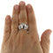 Bague 54 Bague - Or blanc 750 avec diamants taille brillant 58 Facettes G3908