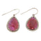 Boucles d'oreilles Boucles d'oreilles - Or blanc 18 kt avec rubis et diamants 58 Facettes G3907