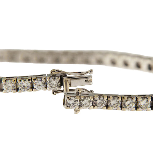 Bracelet Bracelet tennis - Bracelet en or blanc 18 ct et diamants 4,30 ct 58 Facettes G3905