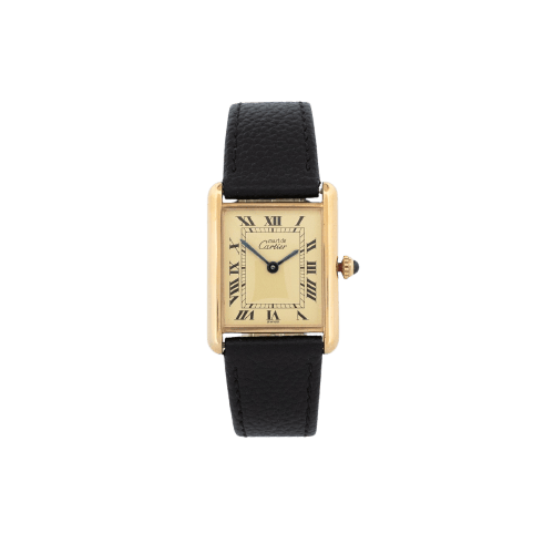Montre Cartier Tank Must - Montre LM en vermeil, cadran romain lemon 58 Facettes 470