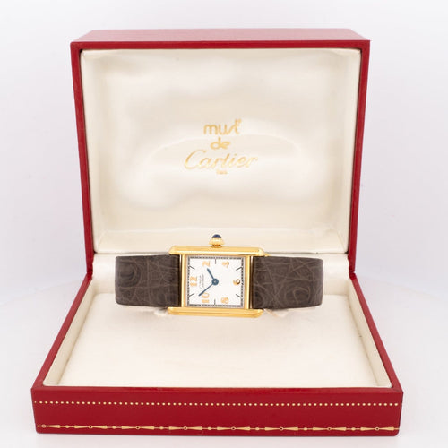 Montre Cartier Tank Must - Montre SM à cadran arabe (édition limitée) 58 Facettes 510
