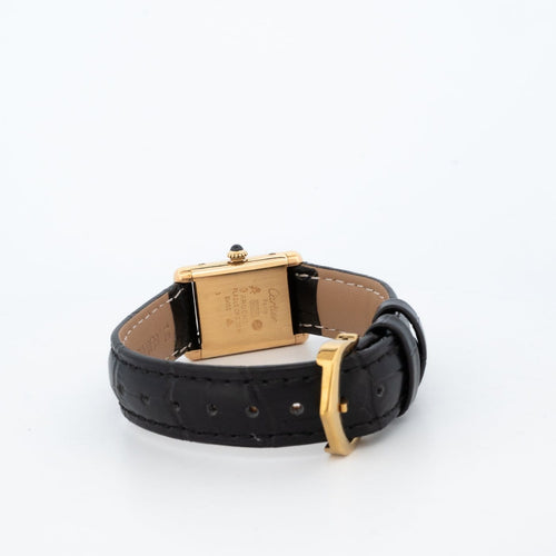 Montre Cartier Tank Must - Montre SM cadran bordeaux en vermeil 58 Facettes 507