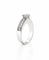 Bague 56 Solitaire - Bague en or blanc 18 carats et diamants naturels 58 Facettes 90291-ac11996