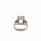 Bague 54 Bague - Aigue-marine 6,0 ct en or blanc 18k et diamants 58 Facettes 50452