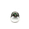 Bague 56 Bague Art déco géométrique en or blanc 18k, émeraudes colombiennes et diamants 58 Facettes 50455