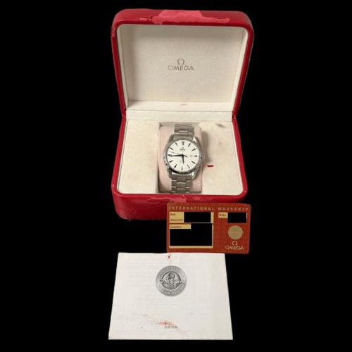Montre Omega Seamaster Aqua Terra - Montre automatique homme en acier 42 mm 58 Facettes MT46354