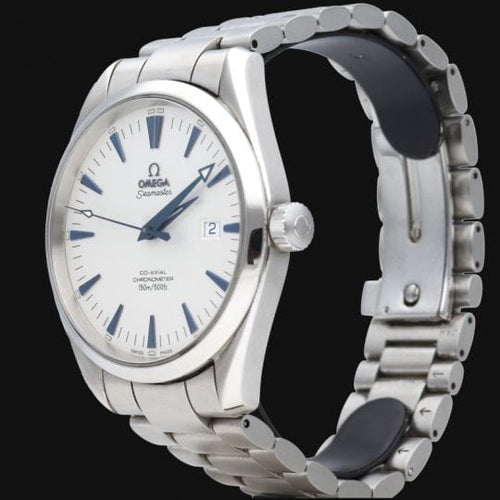 Montre Omega Seamaster Aqua Terra - Montre automatique homme en acier 42 mm 58 Facettes MT46354