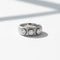 Bague 55 Bague en or blanc 18 carats sertie de 3 diamants 58 Facettes 1.0000179/7