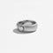 Bague 55 Bague en or blanc 18 carats sertie de 3 diamants 58 Facettes 1.0000179/7
