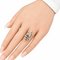 Bague 57 Bague bouquet ancienne en or jaune 18 carats et diamants 58 Facettes Bague Bouquet ancien en or et diamants