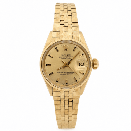 Montre Rolex Datejust - Montre vintage 26 mm en or jaune 18 carats 58 Facettes 1.0000085/1